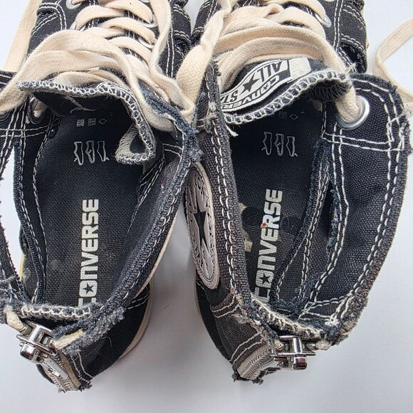 Converse Chuck Taylor All Star Gladiator Womens Size 7 Black White Sandals - Picture 7 of 13